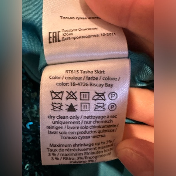 Rotate Birger Christensen Blue Sequined Midi Skirt - Picture 10 of 10